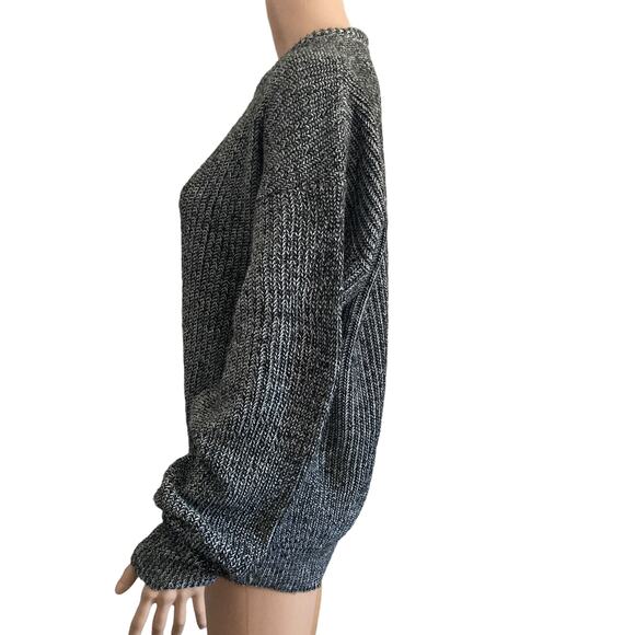 Vintage Edison Knitwear Sweater Womens XL Black White Pullover - Picture 12 of 14